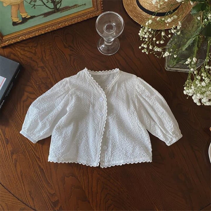 Reve Kid - Korean Baby Fashion - #onlinebabyboutique - Bebe Lace Cardigan - 3