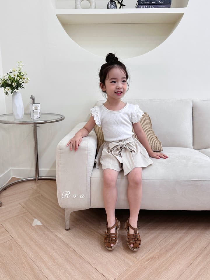 Roa - Korean Children Fashion - #childofig - Ribbon Skirt Pants - 8