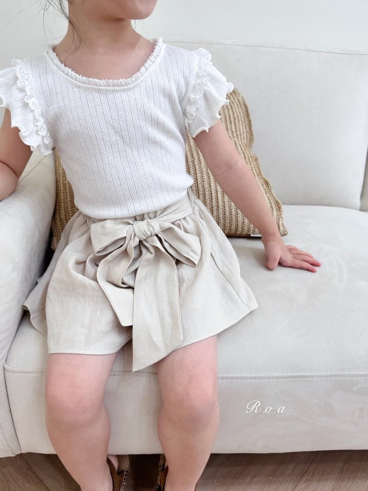 Roa - Korean Children Fashion - #childrensboutique - Ribbon Skirt Pants - 9