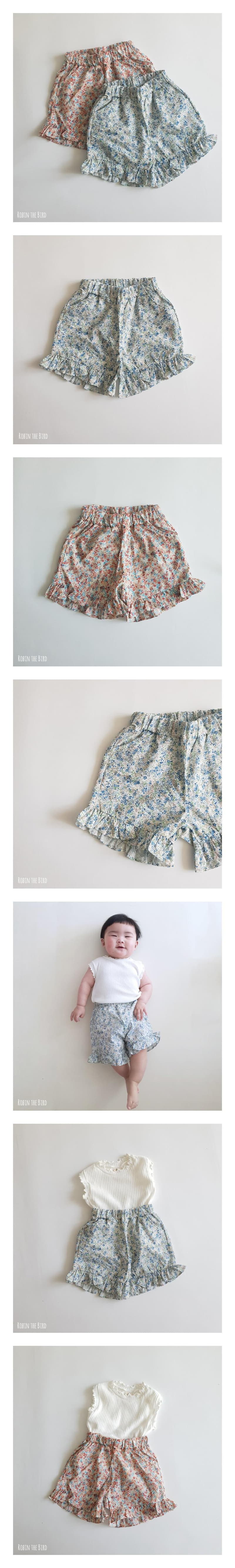 Saerobin - Korean Children Fashion - #kidzfashiontrend - Flower Frill Shorts