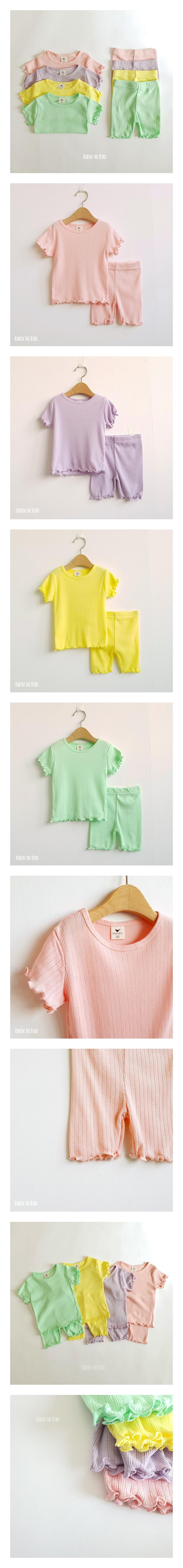 Saerobin - Korean Children Fashion - #littlefashionista - Terry Short Sleeves Easywear