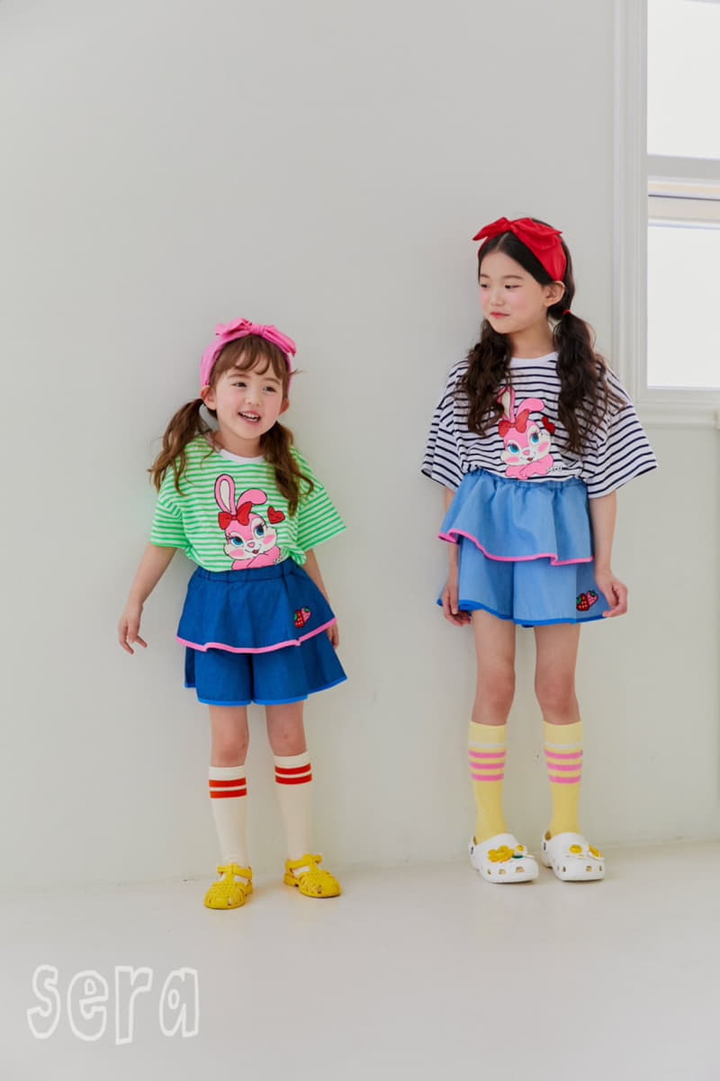 Sera - Korean Children Fashion - #Kfashion4kids - Rabbit Stripes Tee - 7