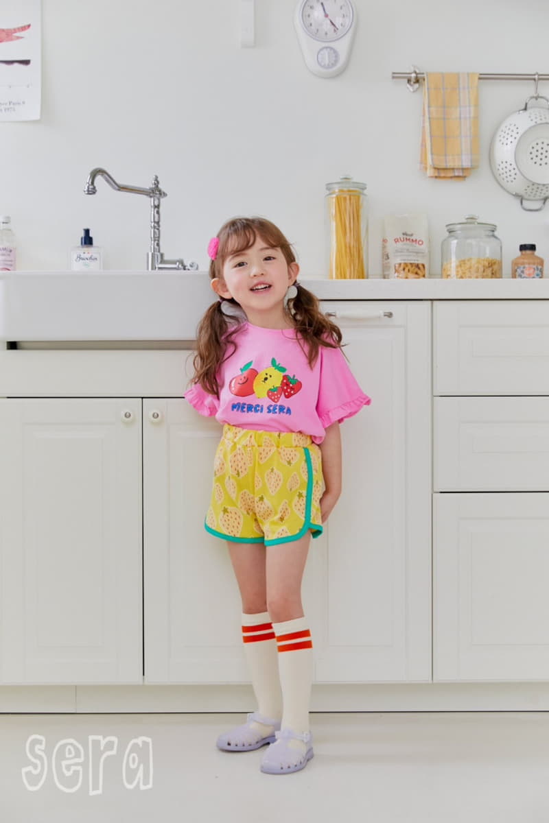 Sera - Korean Children Fashion - #childofig - Fruit Shorts Top Bottom Set - 9