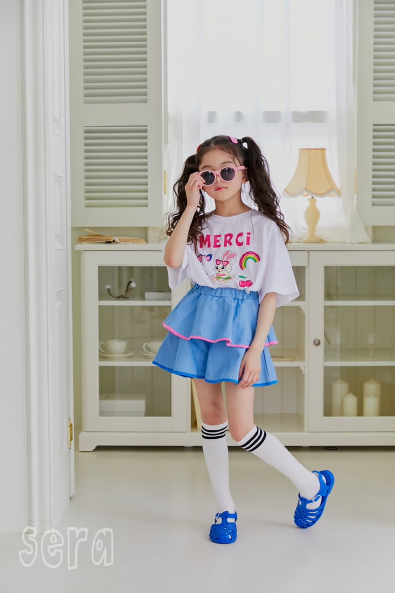 Sera - Korean Children Fashion - #childrensboutique - Rainbow Rabbit Tee - 2