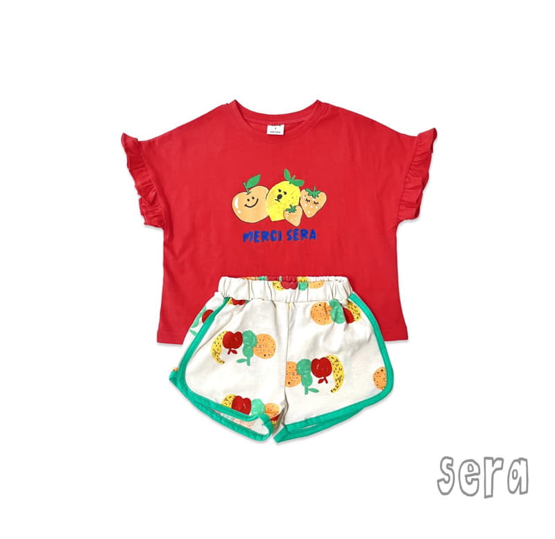 Sera - Korean Children Fashion - #designkidswear - Fruit Shorts Top Bottom Set - 11