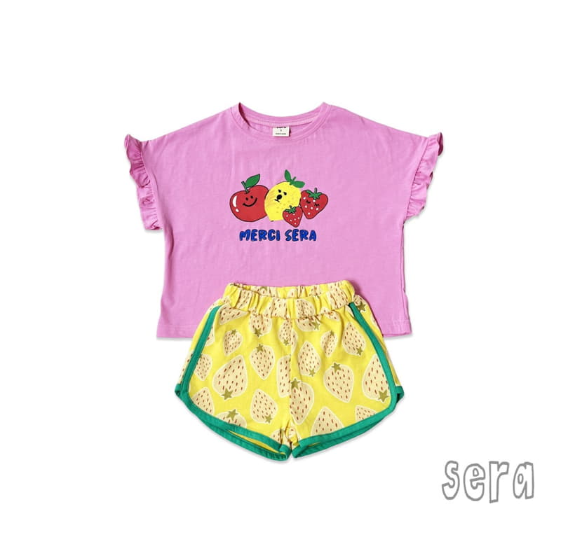 Sera - Korean Children Fashion - #discoveringself - Fruit Shorts Top Bottom Set - 12