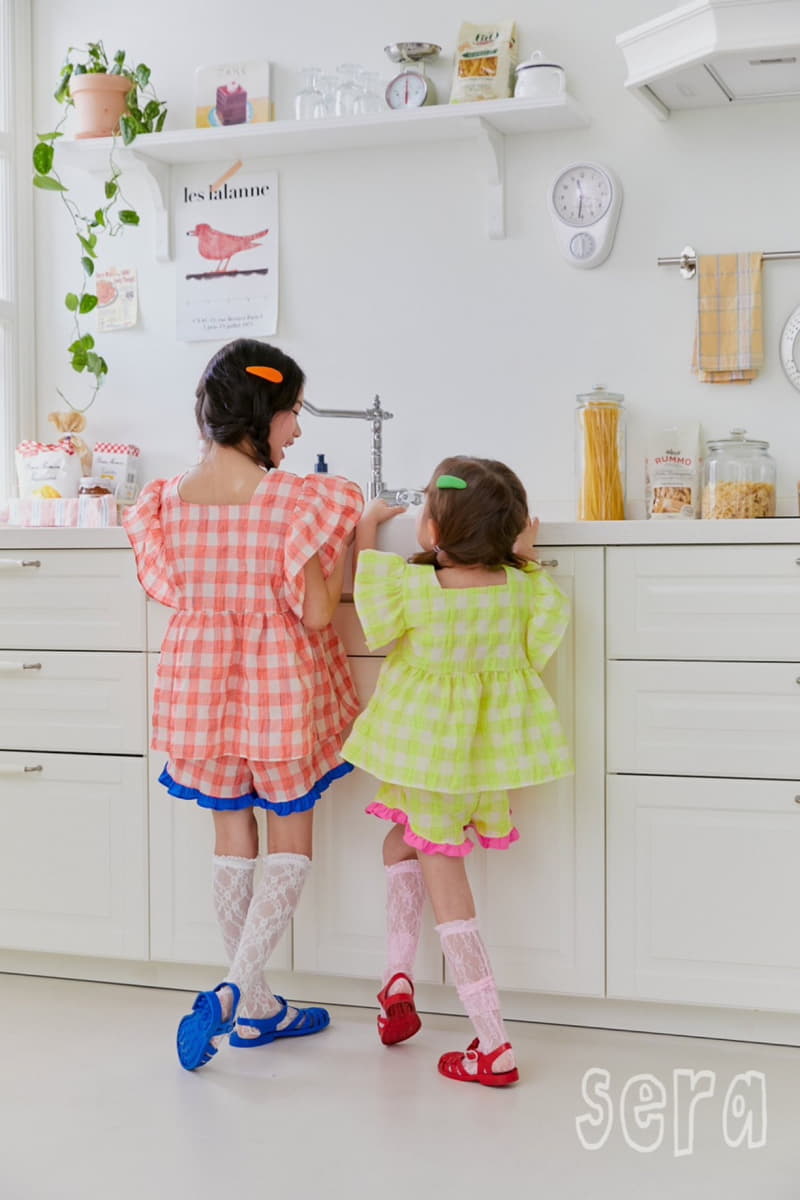 Sera - Korean Children Fashion - #discoveringself - Strawberry Check Blouse - 11