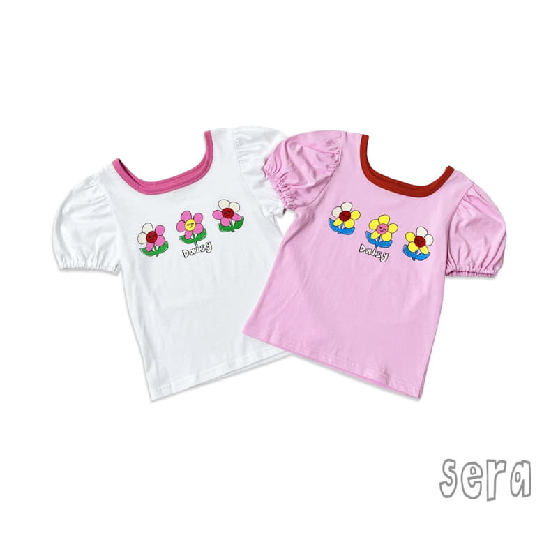 Sera - Korean Children Fashion - #fashionkids - Daisy Puff Tee - 6