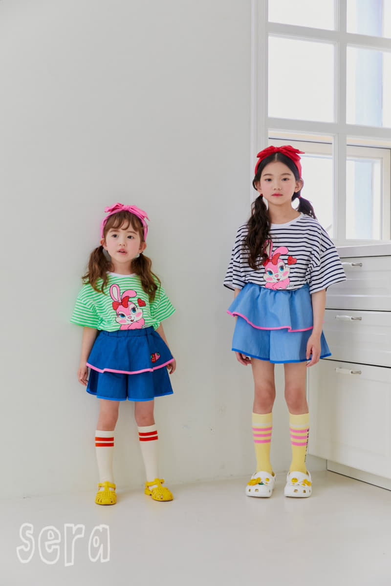 Sera - Korean Children Fashion - #kidsstore - Rabbit Stripes Tee - 5