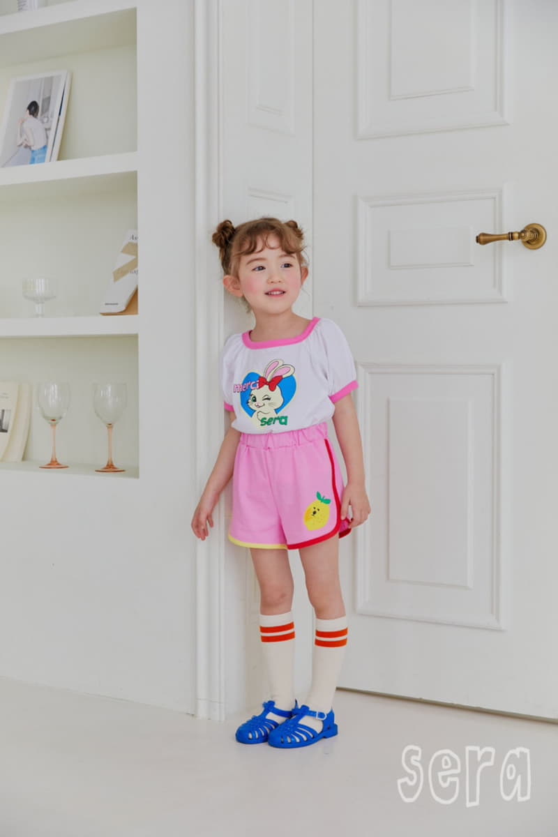 Sera - Korean Children Fashion - #littlefashionista - Heart Rabbit Tee - 9