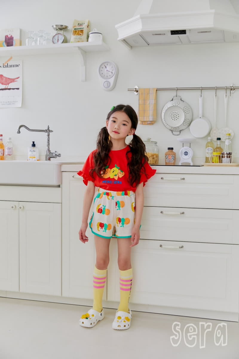 Sera - Korean Children Fashion - #magicofchildhood - Fruit Shorts Top Bottom Set - 3