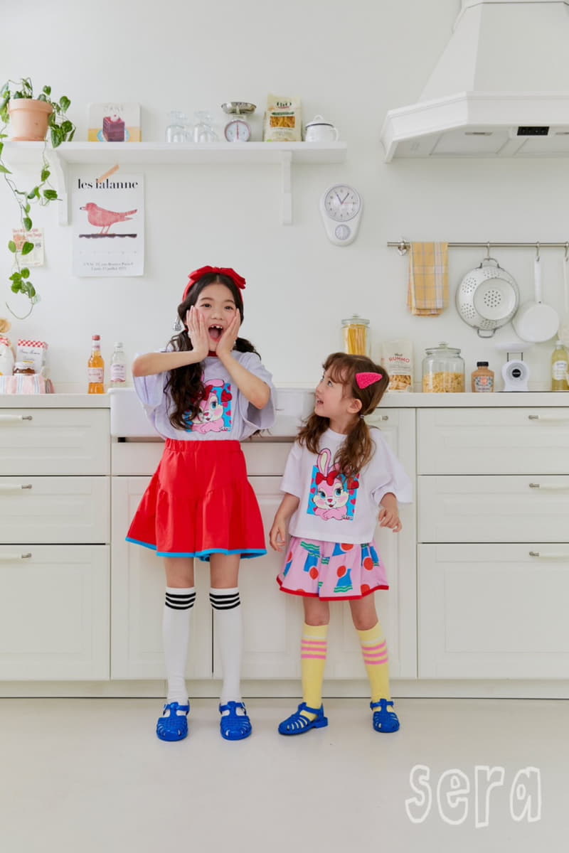 Sera - Korean Children Fashion - #magicofchildhood - Loose Fit Rabbit Top Bottom Set