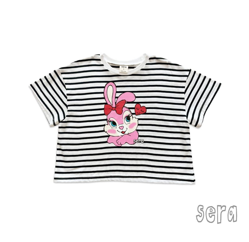 Sera - Korean Children Fashion - #minifashionista - Rabbit Stripes Tee - 10