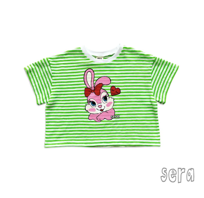 Sera - Korean Children Fashion - #prettylittlegirls - Rabbit Stripes Tee - 11