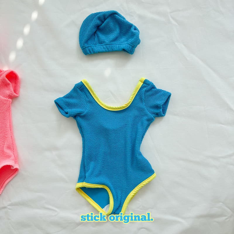 Stick - Korean Children Fashion - #Kfashion4kids - Juicy Swimwear with Hat - 5