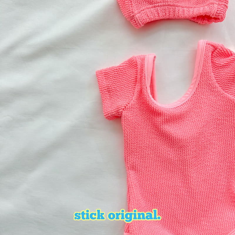 Stick - Korean Children Fashion - #kidsstore - Juicy Swimwear with Hat - 3