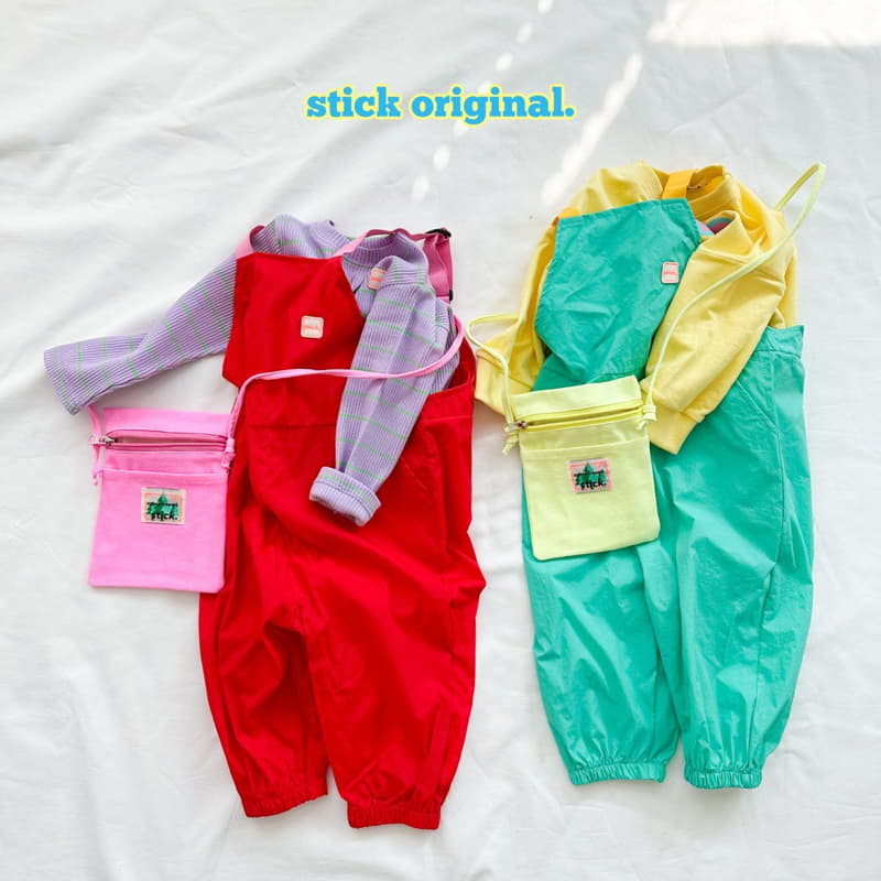 Stick - Korean Children Fashion - #littlefashionista - Play Dungarees Pants - 7