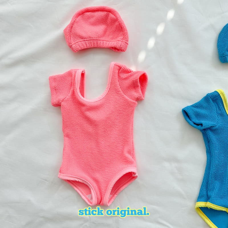 Stick - Korean Children Fashion - #littlefashionista - Juicy Swimwear with Hat - 6