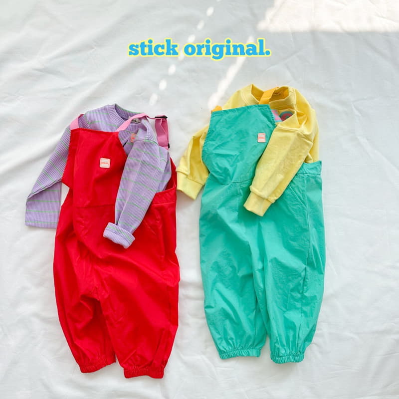 Stick - Korean Children Fashion - #minifashionista - Play Dungarees Pants - 9