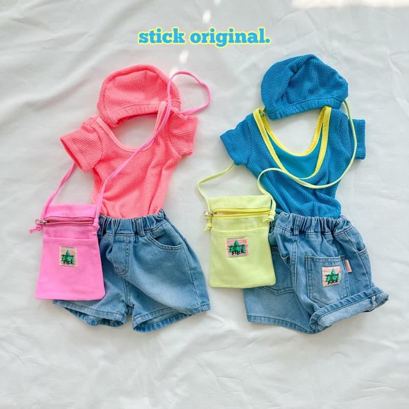 Stick - Korean Children Fashion - #toddlerclothing - Juicy Swimwear with Hat - 11