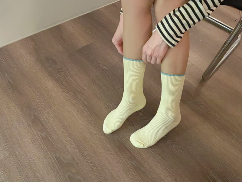 Teamand - Korean Children Fashion - #discoveringself - Lemon Cake Socks Set with Mom - 7