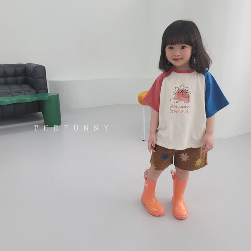 The Funny - Korean Children Fashion - #kidsshorts - Dino Tee - 6