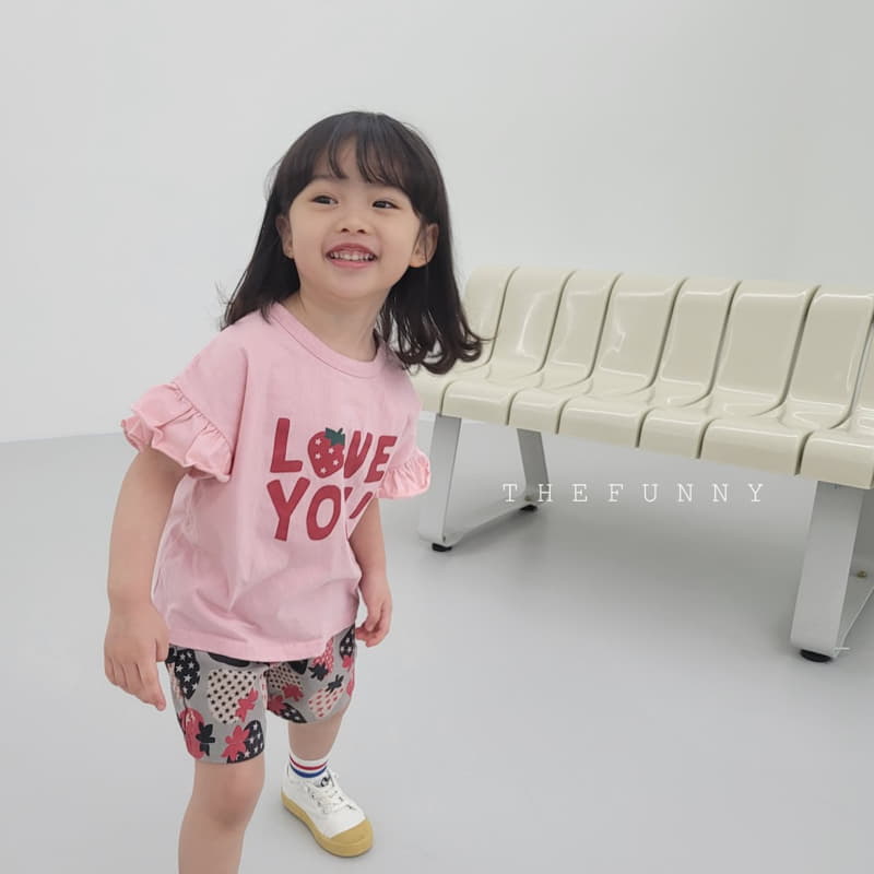 The Funny - Korean Children Fashion - #kidsshorts - Love Tee - 7