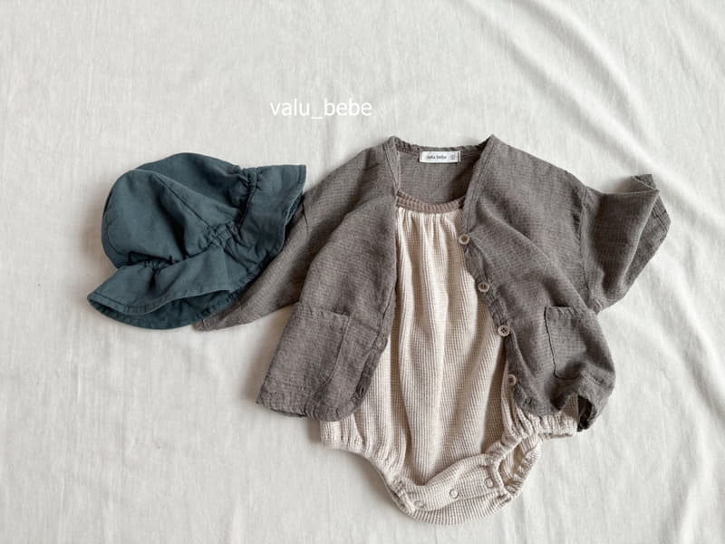 Valu Bebe - Korean Baby Fashion - #babyboutique - Banban String Waffle Bodysuit - 12