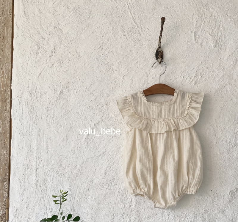 Valu Bebe - Korean Baby Fashion - #babyboutique - Square Frill Bodysuit - 3