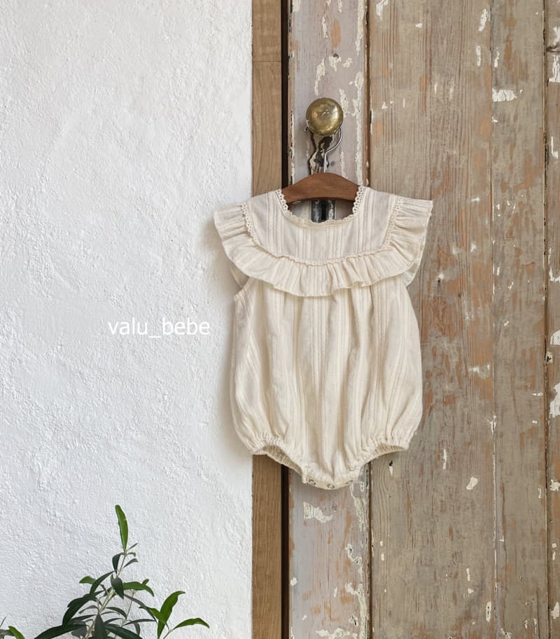 Valu Bebe - Korean Baby Fashion - #babyfever - Square Frill Bodysuit - 8