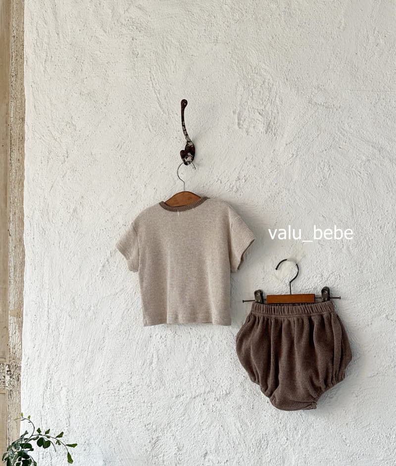 Valu Bebe - Korean Baby Fashion - #babyfever - Waffle Button Tee - 5