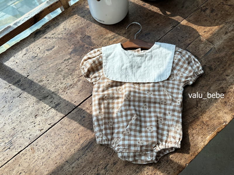 Valu Bebe - Korean Baby Fashion - #babylifestyle - Check Bear Sailor Bodysuit - 5