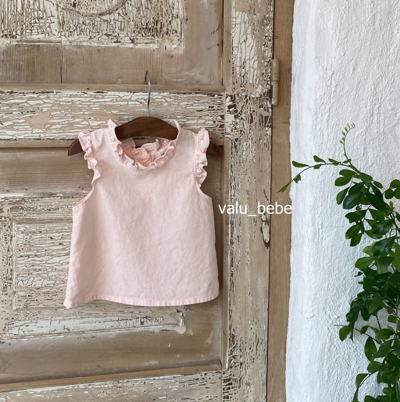 Valu Bebe - Korean Baby Fashion - #babylifestyle - Linen Frill Blouse - 11