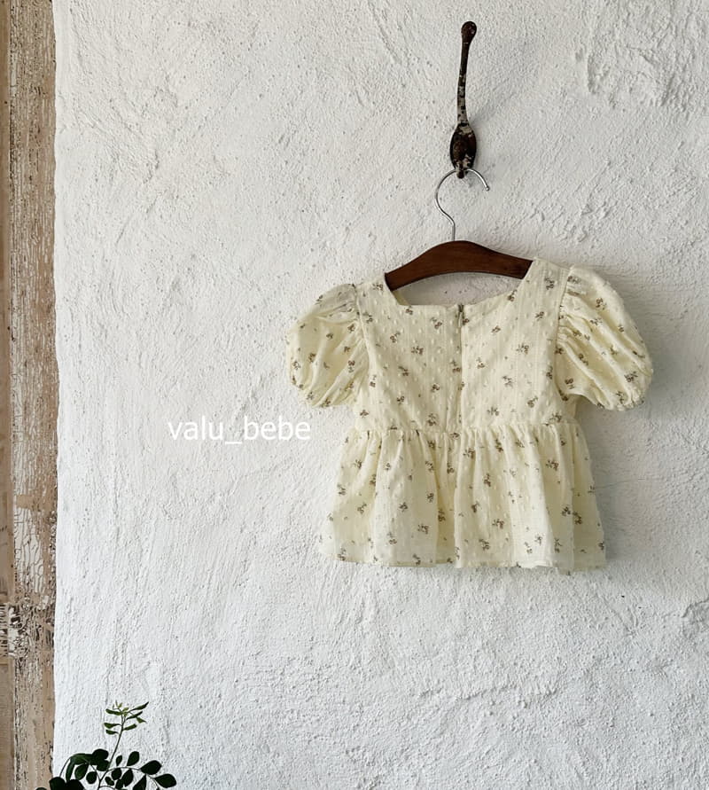 Valu Bebe - Korean Baby Fashion - #babylifestyle - Flower Puff Blouse - 6