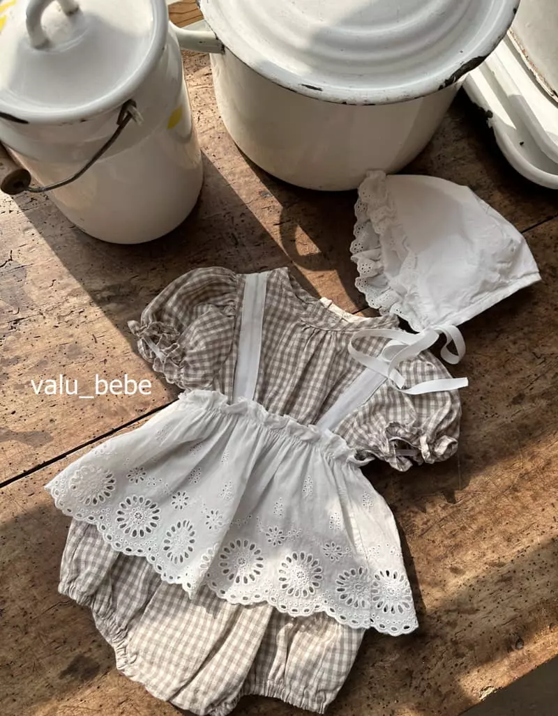 Valu Bebe - Korean Baby Fashion - #babyootd - Bona Apron Bodysuit - 2