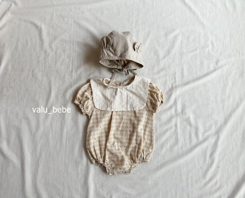 Valu Bebe - Korean Baby Fashion - #babyootd - Check Bear Sailor Bodysuit - 7