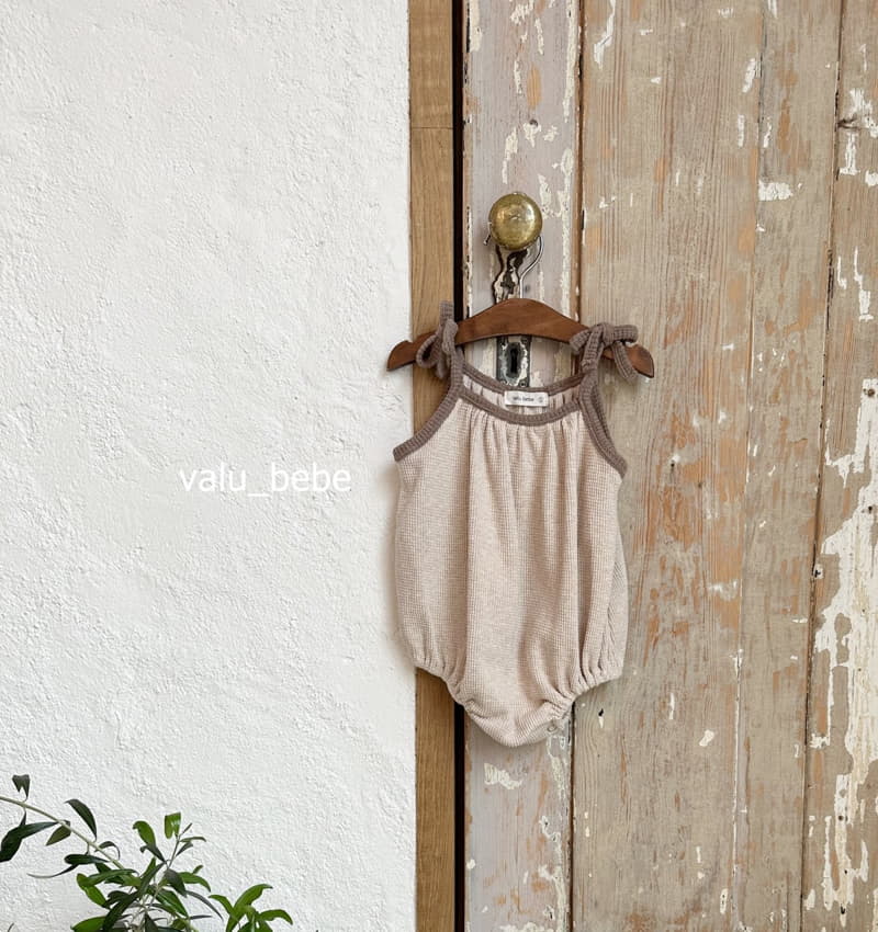 Valu Bebe - Korean Baby Fashion - #babyoutfit - Banban String Waffle Bodysuit - 7