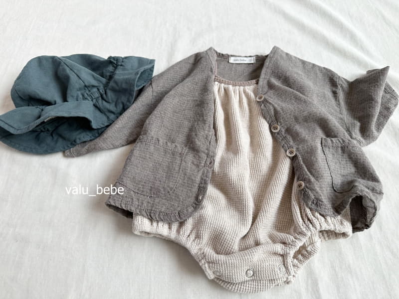 Valu Bebe - Korean Baby Fashion - #babyoutfit - Banban String Waffle Bodysuit - 8