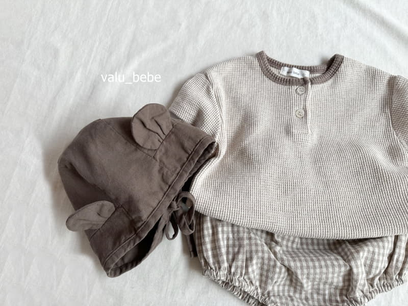 Valu Bebe - Korean Baby Fashion - #babyoutfit - Waffle Button Tee - 11