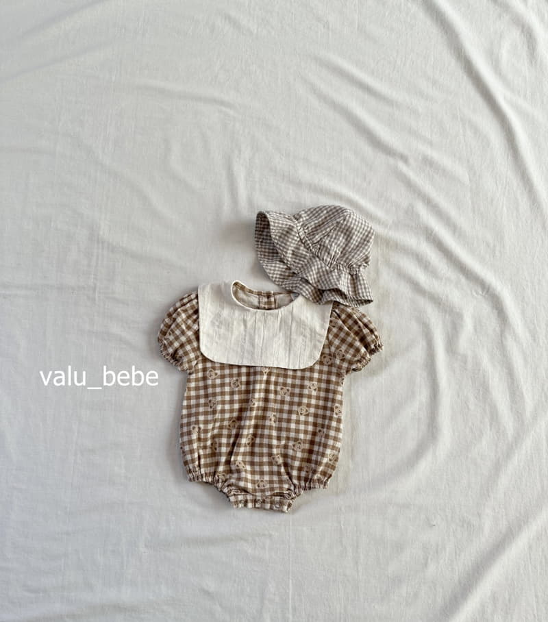 Valu Bebe - Korean Baby Fashion - #babyoutfit - Check Bear Sailor Bodysuit - 8