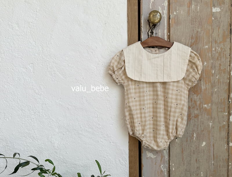 Valu Bebe - Korean Baby Fashion - #babyoutfit - Check Bear Sailor Bodysuit - 9