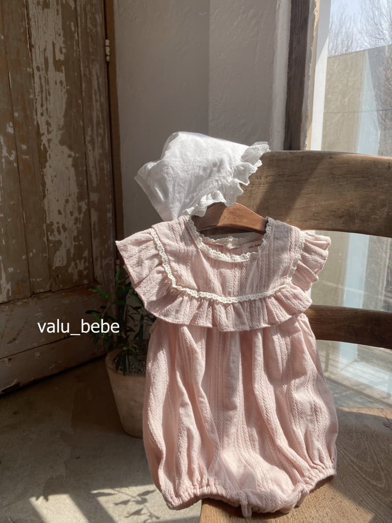 Valu Bebe - Korean Baby Fashion - #onlinebabyboutique - Square Frill Bodysuit