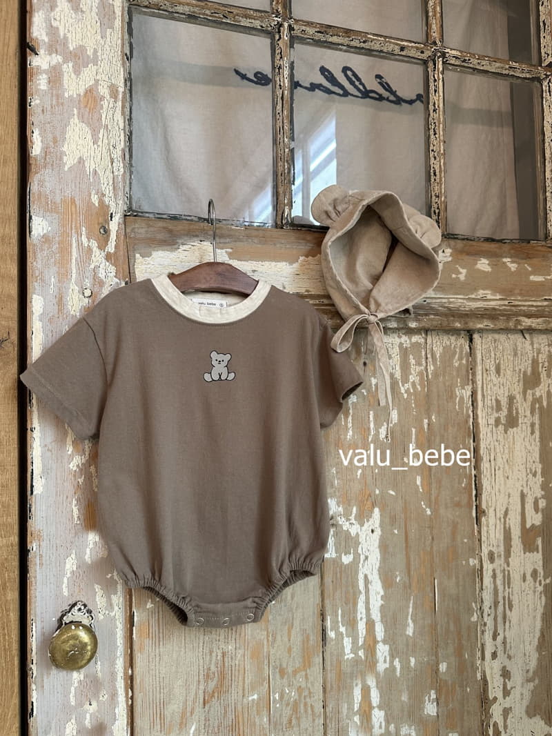 Valu Bebe - Korean Baby Fashion - #onlinebabyshop - Bear Short Sleeves Bodysuit - 9