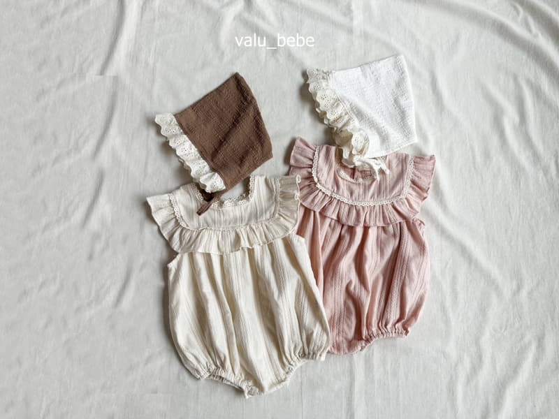 Valu Bebe - Korean Baby Fashion - #onlinebabyshop - Square Frill Bodysuit - 2