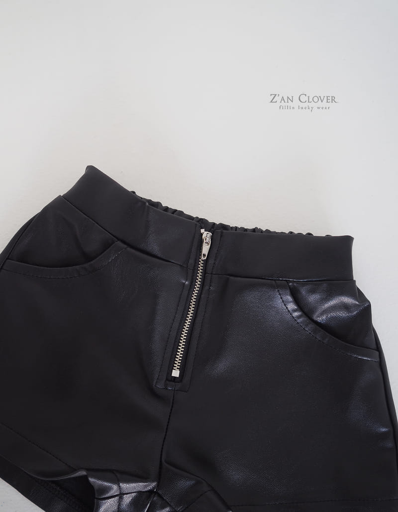 Zan Clover - Korean Children Fashion - #childofig - Leather Shorts - 7