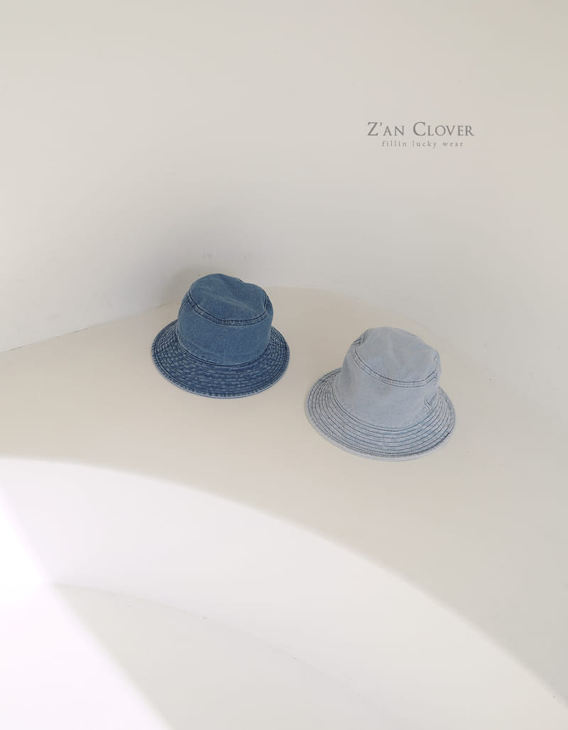 Zan Clover - Korean Children Fashion - #childrensboutique - Denim Bucket Hat