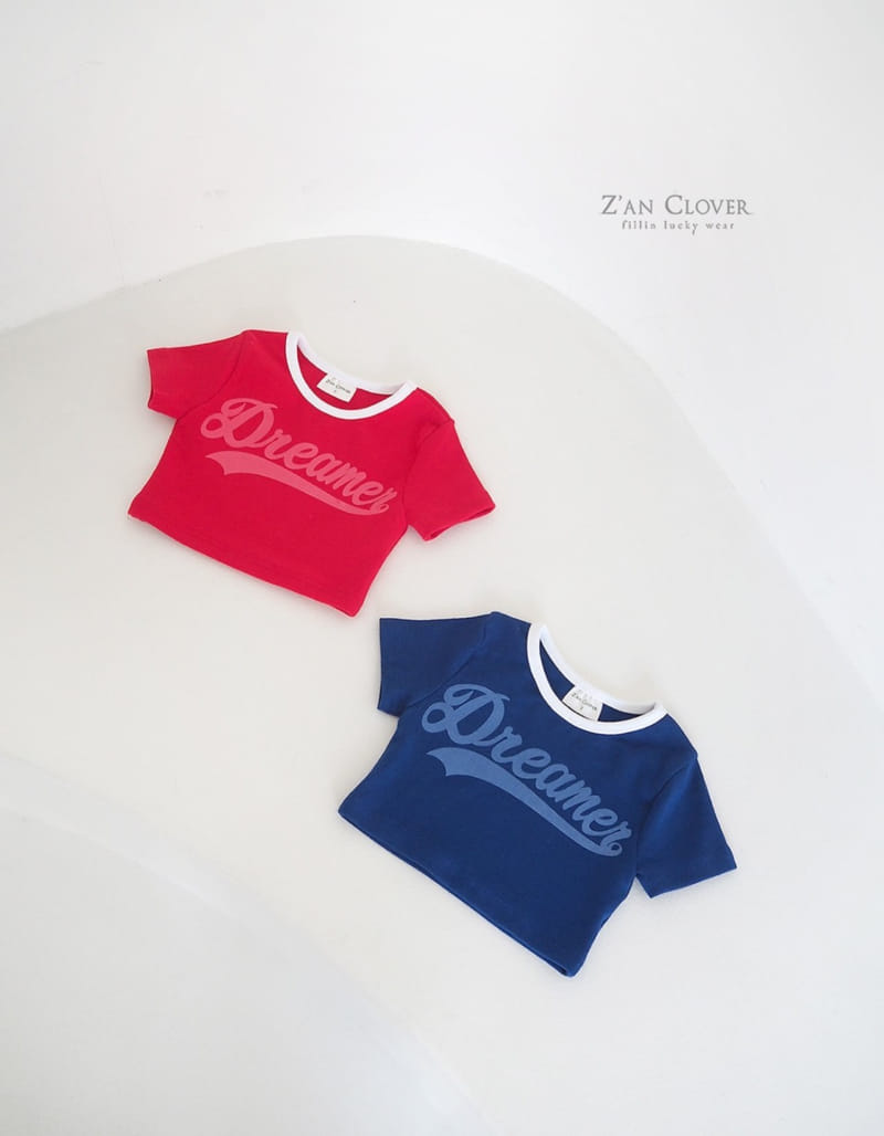 Zan Clover - Korean Children Fashion - #designkidswear - Dreamer Crop Tee