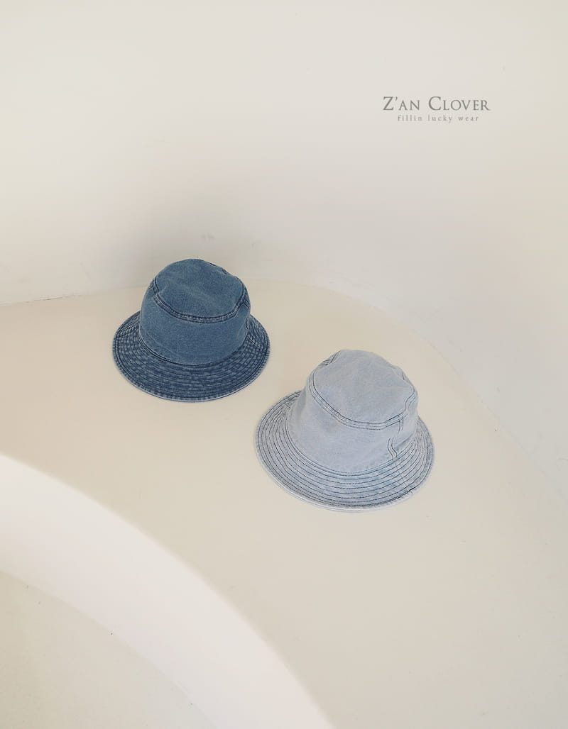 Zan Clover - Korean Children Fashion - #designkidswear - Denim Bucket Hat - 2