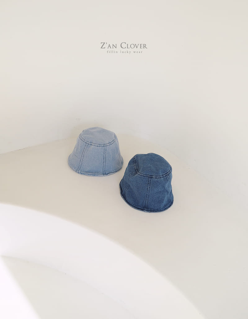 Zan Clover - Korean Children Fashion - #designkidswear - Denim Denim Bucket Hat