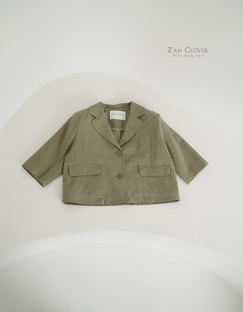 Zan Clover - Korean Children Fashion - #designkidswear - Overfit Linen Jacket